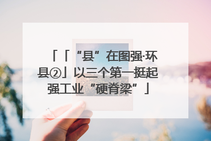 「“县”在图强·环县②」以三个第一挺起强工业“硬脊梁”