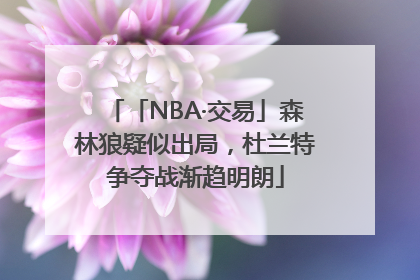 「NBA·交易」森林狼疑似出局，杜兰特争夺战渐趋明朗
