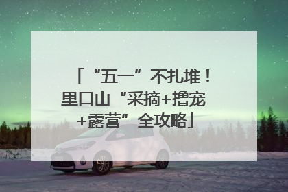“五一”不扎堆！里口山“采摘+撸宠+露营”全攻略