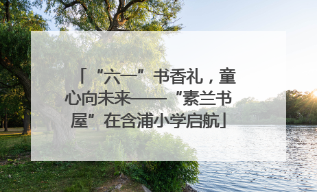 “六一”书香礼，童心向未来——“素兰书屋”在含浦小学启航