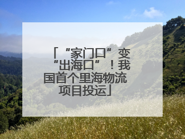 “家门口”变“出海口”！我国首个里海物流项目投运