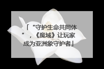 “守护生命共同体”，《魔域》让玩家成为亚洲象守护者