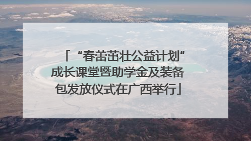 “春蕾茁壮公益计划”成长课堂暨助学金及装备包发放仪式在广西举行