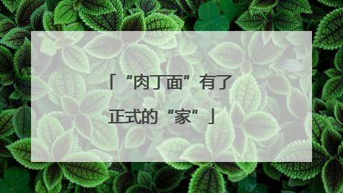 “肉丁面”有了正式的“家”