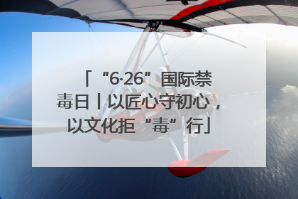 “6·26”国际禁毒日丨以匠心守初心，以文化拒“毒”行