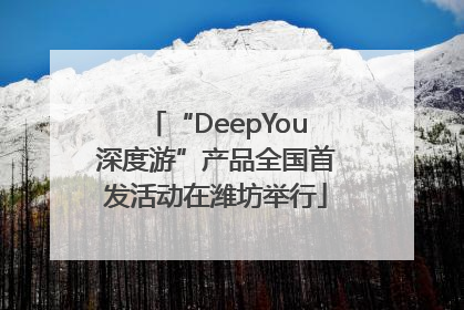 “DeepYou深度游”产品全国首发活动在潍坊举行