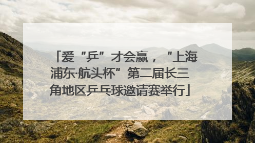 爱“乒”才会赢，“上海浦东·航头杯”第二届长三角地区乒乓球邀请赛举行