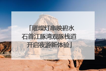 璀璨灯串映碧水 石首江豚湾观豚栈道开启夜游新体验