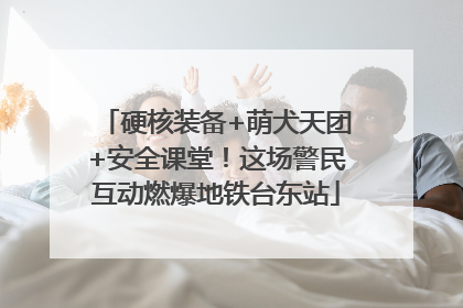 硬核装备+萌犬天团+安全课堂！这场警民互动燃爆地铁台东站