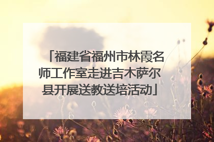 福建省福州市林霞名师工作室走进吉木萨尔县开展送教送培活动