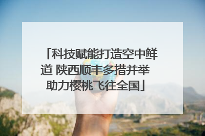 科技赋能打造空中鲜道 陕西顺丰多措并举助力樱桃飞往全国