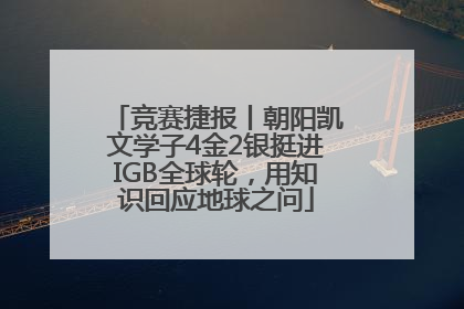 竞赛捷报丨朝阳凯文学子4金2银挺进IGB全球轮，用知识回应地球之问