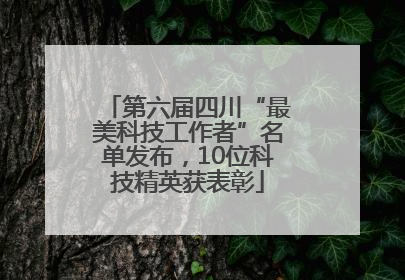 第六届四川“最美科技工作者”名单发布，10位科技精英获表彰