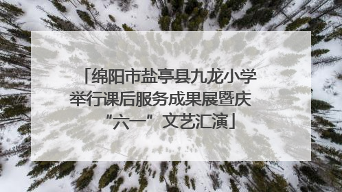 绵阳市盐亭县九龙小学举行课后服务成果展暨庆“六一”文艺汇演