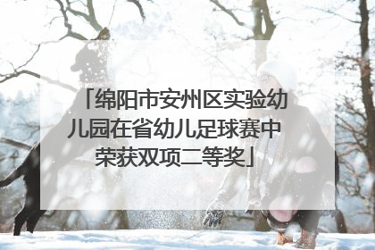 绵阳市安州区实验幼儿园在省幼儿足球赛中荣获双项二等奖