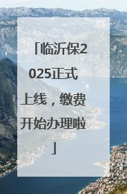 临沂保2025正式上线，缴费开始办理啦