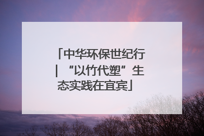 中华环保世纪行｜“以竹代塑”生态实践在宜宾
