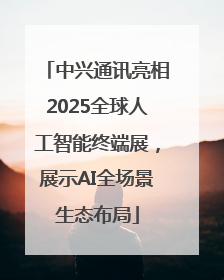 中兴通讯亮相2025全球人工智能终端展，展示AI全场景生态布局