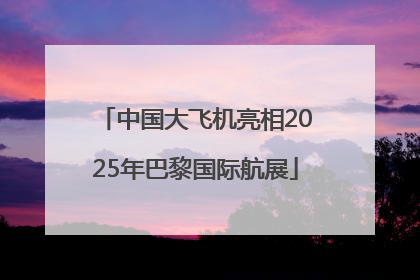 中国大飞机亮相2025年巴黎国际航展