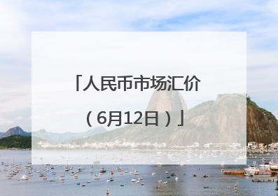 人民币市场汇价（6月12日）