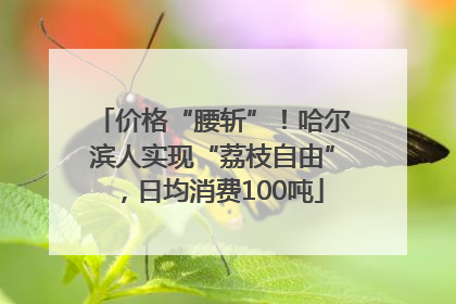 价格“腰斩”！哈尔滨人实现“荔枝自由”，日均消费100吨