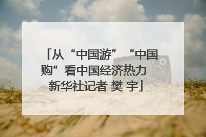 从“中国游”“中国购”看中国经济热力 新华社记者 樊 宇