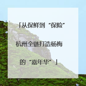 从保鲜到“保险” 杭州全链打造杨梅的“嘉年华”