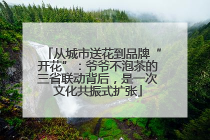 从城市送花到品牌“开花”：爷爷不泡茶的三省联动背后，是一次文化共振式扩张