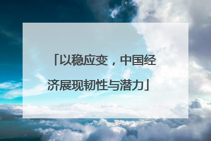 以稳应变，中国经济展现韧性与潜力