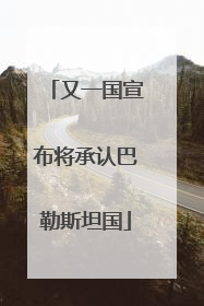 又一国宣布将承认巴勒斯坦国