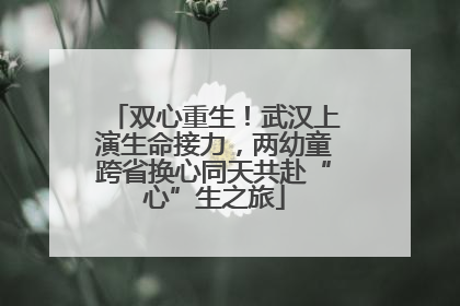 双心重生！武汉上演生命接力，两幼童跨省换心同天共赴“心”生之旅