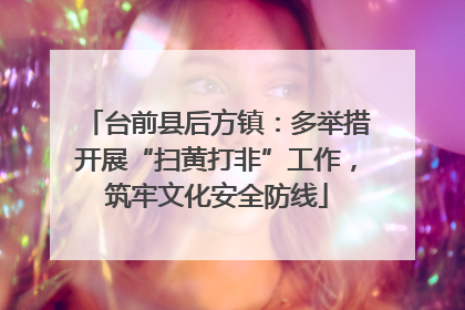 台前县后方镇：多举措开展“扫黄打非”工作，筑牢文化安全防线