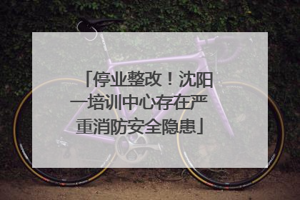 停业整改！沈阳一培训中心存在严重消防安全隐患