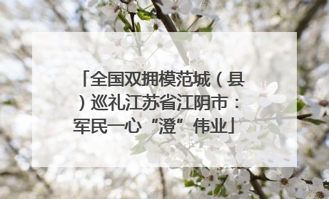 全国双拥模范城（县）巡礼江苏省江阴市：军民一心“澄”伟业