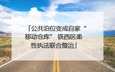 公共泊位变成自家“移动仓库” 铁西区柔性执法联合整治