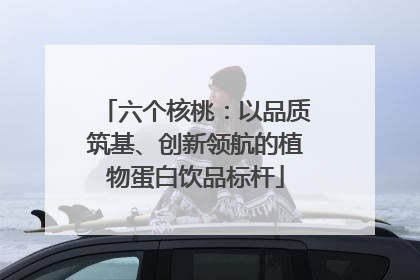 六个核桃：以品质筑基、创新领航的植物蛋白饮品标杆