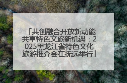 共创融合开放新动能 共享特色文旅新机遇：2025黑龙江省特色文化旅游推介会在抚远举行