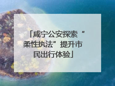 咸宁公安探索“柔性执法”提升市民出行体验