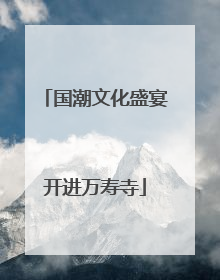 国潮文化盛宴开进万寿寺