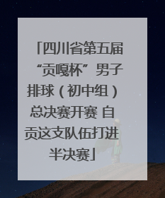 四川省第五届“贡嘎杯”男子排球（初中组）总决赛开赛 自贡这支队伍打进半决赛