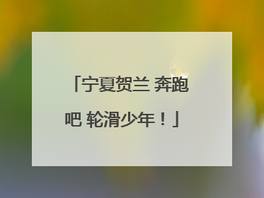 宁夏贺兰 奔跑吧 轮滑少年！