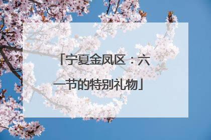 宁夏金凤区：六一节的特别礼物