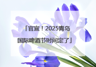 官宣！2025青岛国际啤酒节时间定了