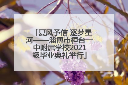 夏风予信 逐梦星河——淄博市桓台一中附属学校2021级毕业典礼举行