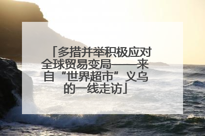 多措并举积极应对全球贸易变局——来自“世界超市”义乌的一线走访