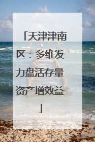 天津津南区：多维发力盘活存量资产增效益