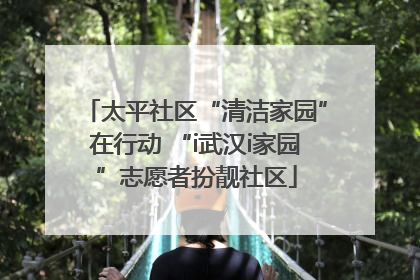 太平社区“清洁家园”在行动 “i武汉i家园”志愿者扮靓社区