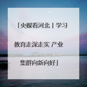 央媒看河北丨学习教育走深走实 产业集群向新向好