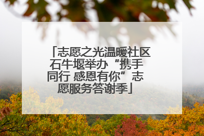 志愿之光温暖社区 石牛堰举办“携手同行 感恩有你”志愿服务答谢季