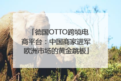 德国OTTO跨境电商平台：中国商家进军欧洲市场的黄金跳板